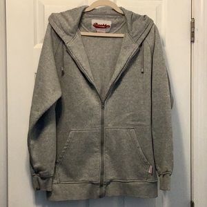 Heather Gray zip up hoodie
